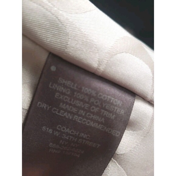 Coach Trench Coat Women's Medium Black Button Front  Capsule Staple Quiet Luxury - Picture 9 of 9